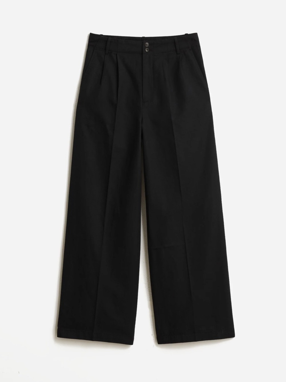 The Petite Harlow Wide-Leg Pant in Drapey Twill